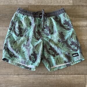 NEFF Disney Mickey Mouse Men's Medium Swim Trunks | Palm Print Resort Beach Pool